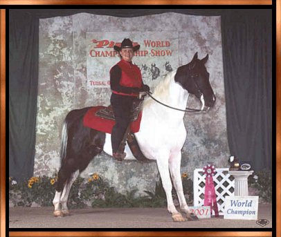 Corelyn atop Bold Dakota in Tulsa 2001